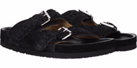 Black Leather Slippers 2
