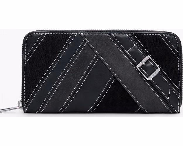 Nero Poliuretano Women Wallet