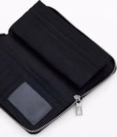 Nero Poliuretano Women Wallet 3