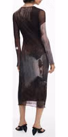 Marrone Polyester Women Dress 2