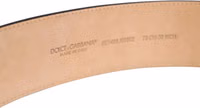Brown Leather Classic Metal Oval Buckle Belt 3