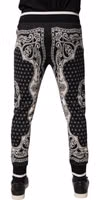 Black Cotton Bandana Jogger Sweatpants Pants 3