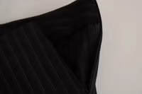 Black High Waist Straight Dress Trouser Pants 1