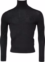 Black Wool Turtle Neck Men Pullover Sweater 1