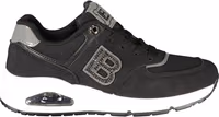 Black Polyurethane Women Sneaker 1