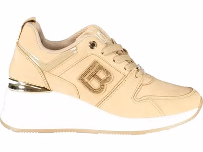Beige Polyester Women Sneaker