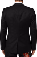 Black MARTINI 2 Buttons Suit Jacket Blazer 3