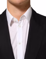 Black Wool 2 Buttons Suit Men Jacket Blazer 4