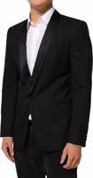Black MARTINI 1 Button Suit Jacket Blazer 2
