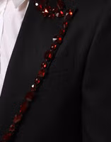 Black SICILIA Crystal Embellished Men Blazer 5