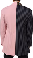 Multicolor Patchwork Single Breasted Jacket Blazer 3