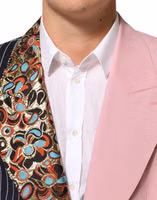 Multicolor Patchwork Single Breasted Jacket Blazer 4