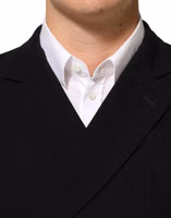 Black Wool Double Breasted Men Jacket Blazer 4