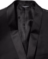 Black Wool GOLD 1 Button Men Suit Blazer 5