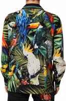 Multicolor Parrot Print Lounge Casual Shirt 3