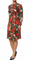 Multicolor Floral Short Portofino Dress 2