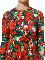 Multicolor Floral Short Portofino Dress 4