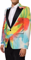 Multicolor Graffiti SICILIA 1 Button Men Suit Blazer 2