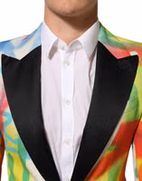 Multicolor Graffiti SICILIA 1 Button Men Suit Blazer 4