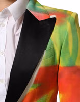 Multicolor Graffiti SICILIA 1 Button Men Suit Blazer 5