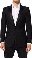 Black Wool MARTINI 2 Button Men Suit Blazer 1