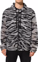 Gray Camouflage Hooded Sweatshirt Jacket 1