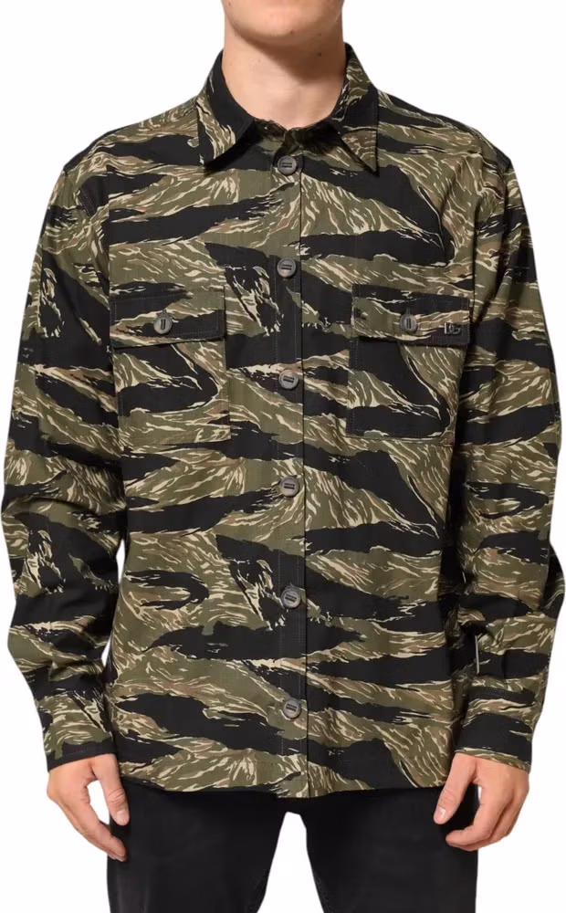 Multicolor Camouflage Cotton Casual Shirt