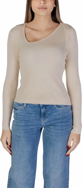 Beige Viscose Sweatshirt