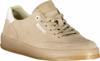Beige Leather Men's Sneaker 2