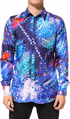 Multicolor Luminarie MARTINI Slim Men Shirt