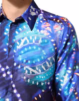 Multicolor Luminarie MARTINI Slim Men Shirt 5