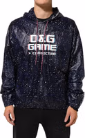 سويت شيرت رجالي بغطاء رأس من D&G Game باللون الأزرق 1