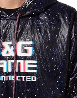 سويت شيرت رجالي بغطاء رأس من D&G Game باللون الأزرق 5