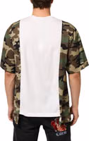 White Logo Camouflage Crew Neck Men T-shirt 3