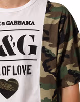 White Logo Camouflage Crew Neck Men T-shirt 5