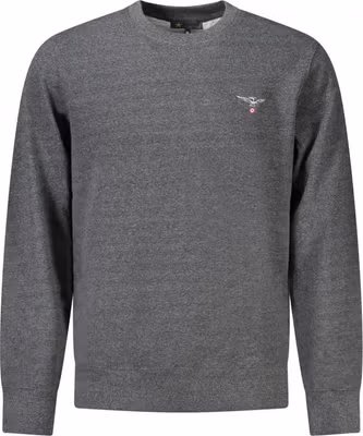 Grigio Recycled Cotton Male Sweatshirt