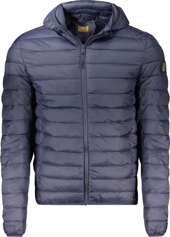 Blu Polyester Men's Jacket