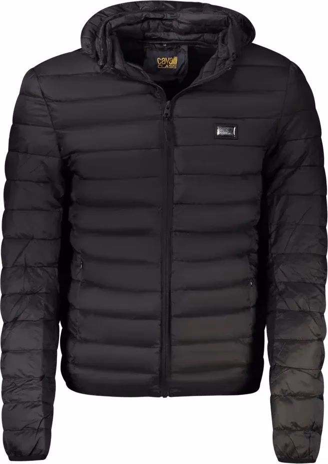 Black Polyester Men's Jacket