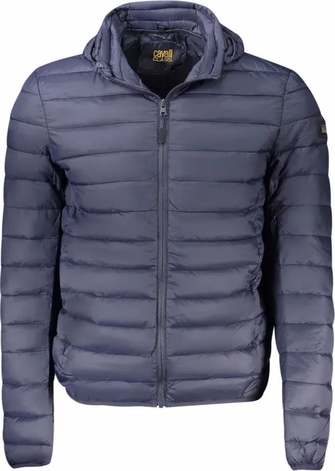Blu Polyester Men Jacket