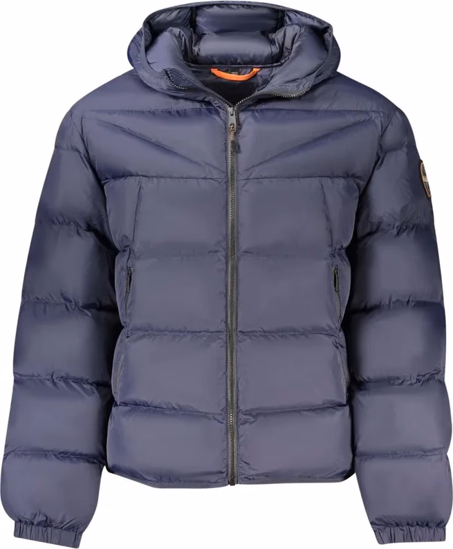Blue Polyamide Men's Jacket