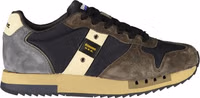 Blue Polyurethane Men Sneaker 1