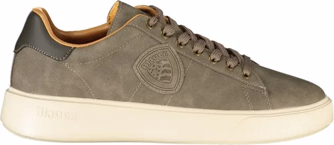 Grigio Polyurethane Men Sneaker