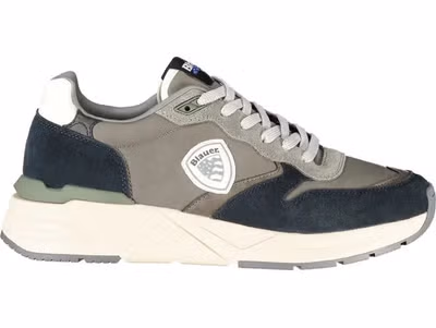 Grigio Polyurethane Men Sneaker
