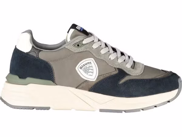 Grigio Polyurethane Men Sneaker