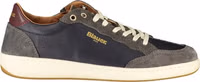 Blue Leather Men Sneaker 1