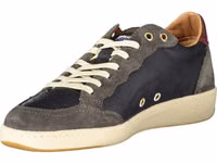 Blue Leather Men Sneaker 3