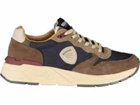 Blue Polyurethane Men Sneaker 1