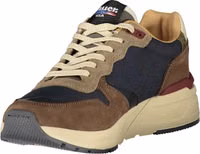 Blue Polyurethane Men Sneaker 3