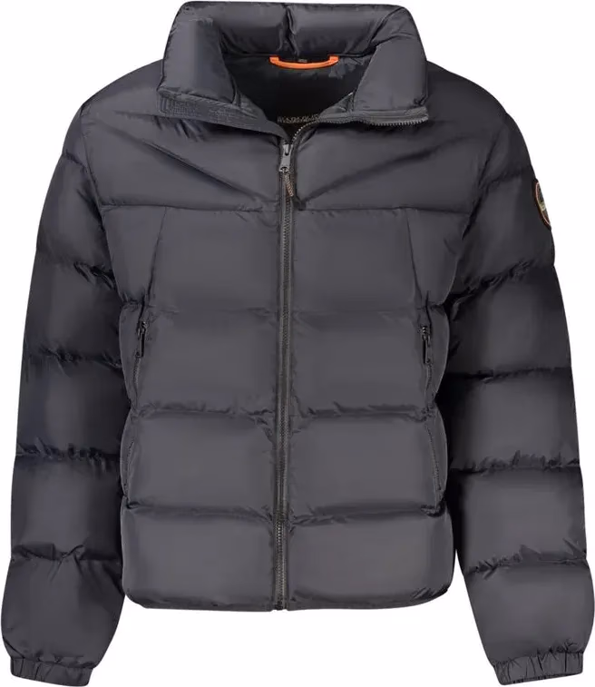 Black Polyamide Men's Jacket