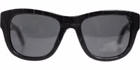 DG4177 Black Leather Frame Tinted Lens Sunglasses 1